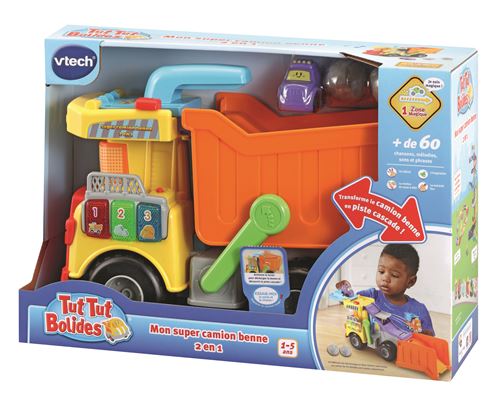 VTECH - Tut Tut Bolides - Mon Super Camion Benne 2 en 1
