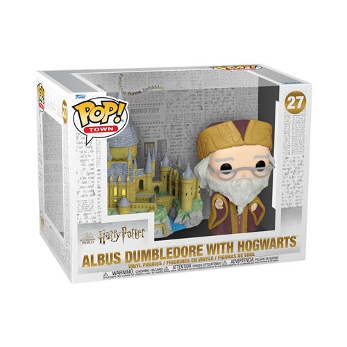 FUNKO Harry potter - figurine pop! Dumbledore w/hogwarts 9 cm