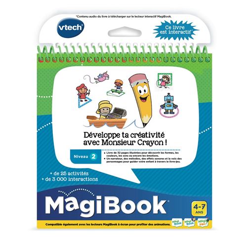 Développe Ta Créativité Avec M. Crayon Vtech Baby Magibook