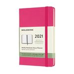 Agenda-carnet 2021 semainier Moleskine Rigide petit format Rose