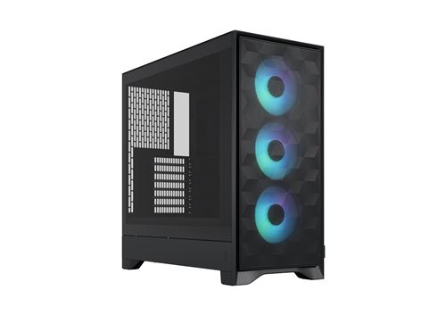 Boîtier PC gaming Fractal Design Pop 2 Air TG moyen tour noir RGB avec panneau latéral acier