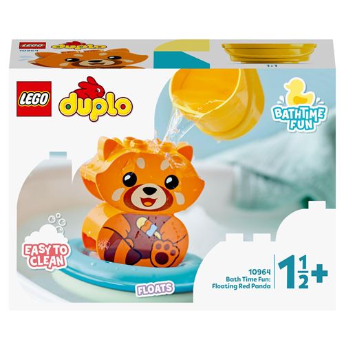 LEGO® DUPLO® 10964 Jouet de bain Le panda rouge flottant