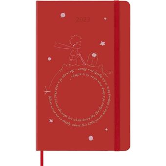 Agenda scolaire Moleskine 2022 2023 Semainier Le Petit Prince grand format Rose