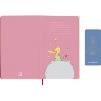 Agenda scolaire Moleskine 2022 2023 Semainier Le Petit Prince grand format Rose