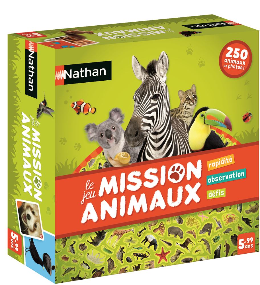 Jeu De Cartes Nathan Mission Animaux Jeu De Cartes Achat Prix Fnac