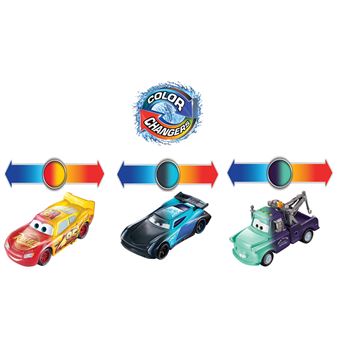 Pack 3 en 1 Cars Changeurs de couleurs 3 véhicules