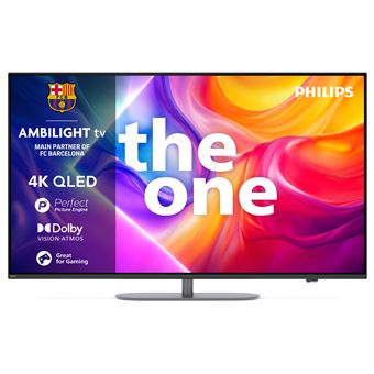 TV QLED 65PUS9050 164cm 4K UHD Ambilight P5 VRR 144Hz Pied pivotant The One 2025