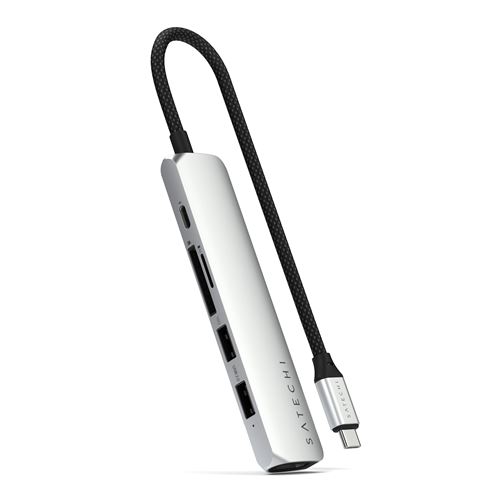 Hub USB-C Multiport 6-en-1 Satechi ST-P6SS Argent