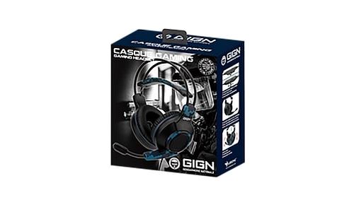 Casque gaming Subsonic GIGN pour consoles ou PS5 Xbox Series X PS4 Xbox One Nintendo Switch et PC Noir et Bleu