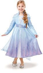 Déguisement Elsa Luxe La Reine Des Neiges 2 Fille 7/8 Ans Bleu I-300506l 7/8 ANS - Coloris : Bleu - I-300506L