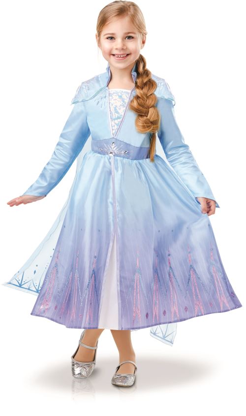 Elsa Princesse Robe Reine des Neiges Elsa Cosplay Costume Petite Fille W