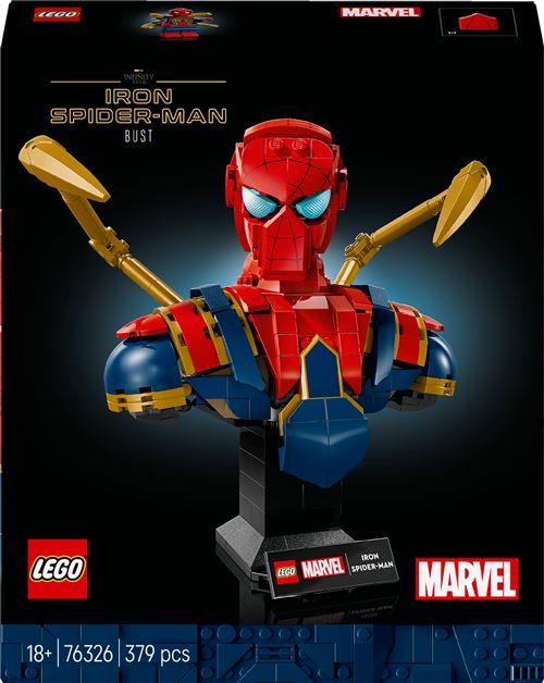 LEGO® Super Heroes 76326 Buste d’Iron Spider Man