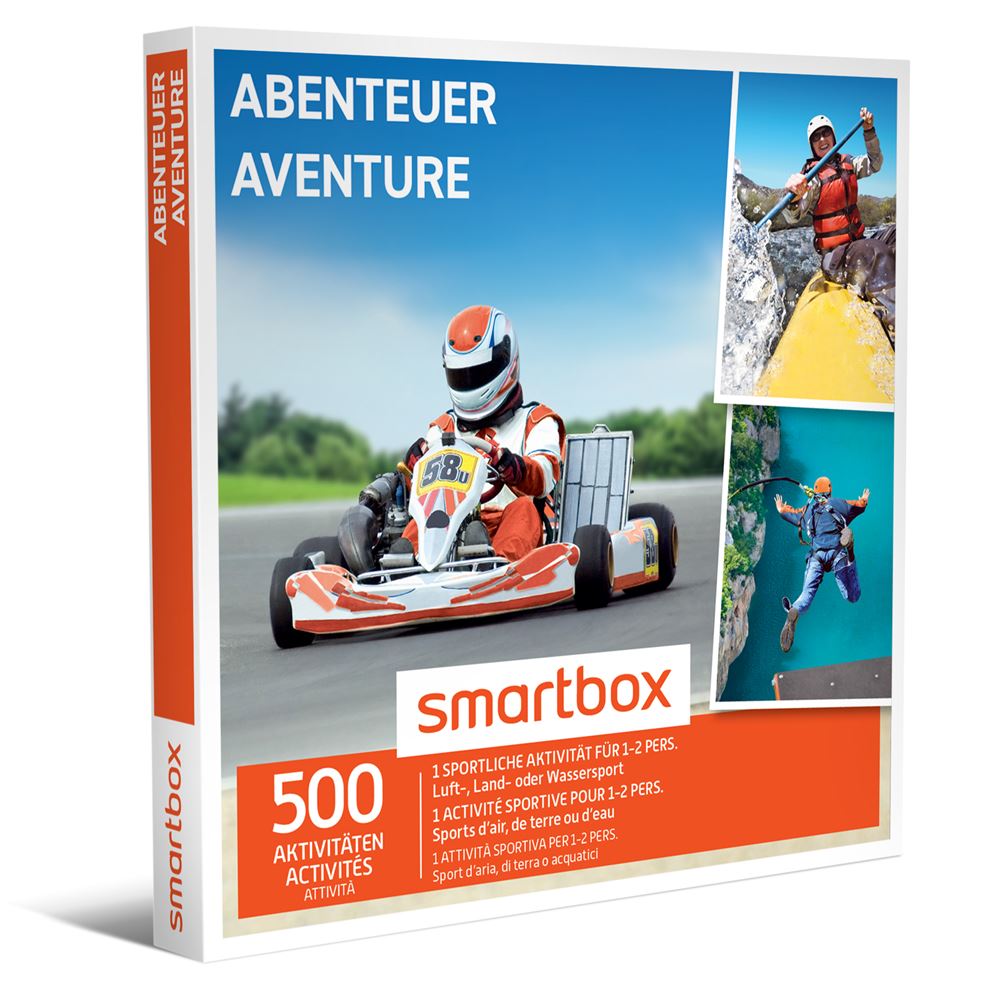 Smartbox Coffret Aventure à Sensations - Pour 2 à 4 Personnes - Cadeau Experience Unique