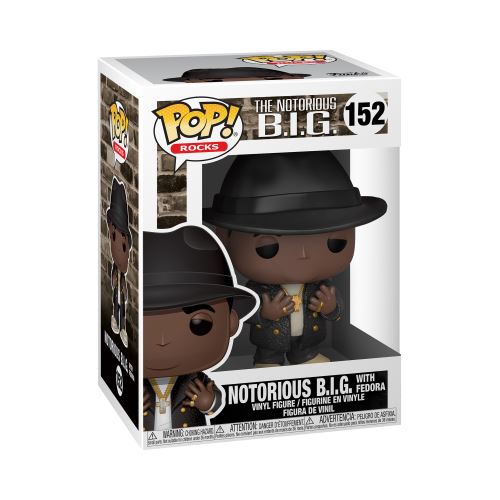 Figurine Funko Pop Rocks The Notorious BIG Biggie with Fedora État correct - Funko reconditionné disponible sur Fnac