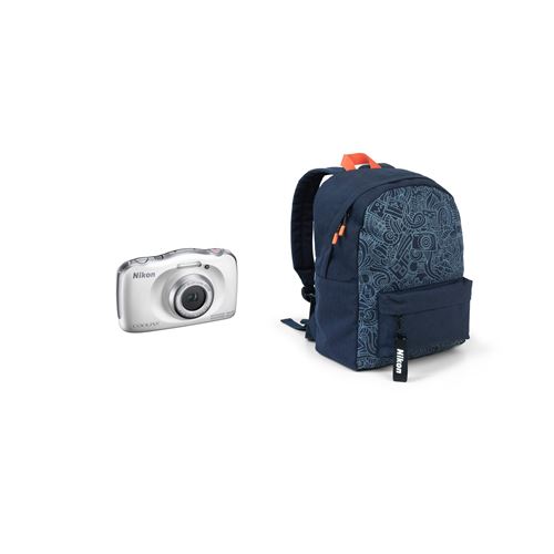 Compact Nikon Coolpix W150 Blanc Etanche + Sac