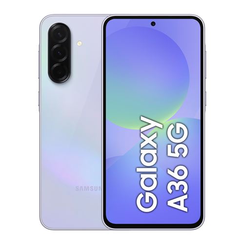 Smartphone Samsung Galaxy A36 6,7 5G Nano SIM 256 Go Lavande