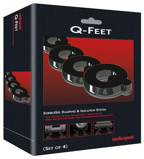 Support d'Enceinte Audioquest SorboGel Q Feet – Set de 4, Amortissants