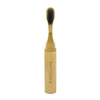 Brosse à dents de voyage Bambou Kikkerland Beige