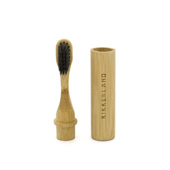 Brosse à dents de voyage Bambou Kikkerland Beige