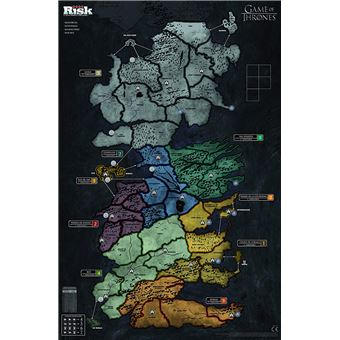 Jeu de stratégie Winning Moves Risk Game of Thrones Edition Westeros