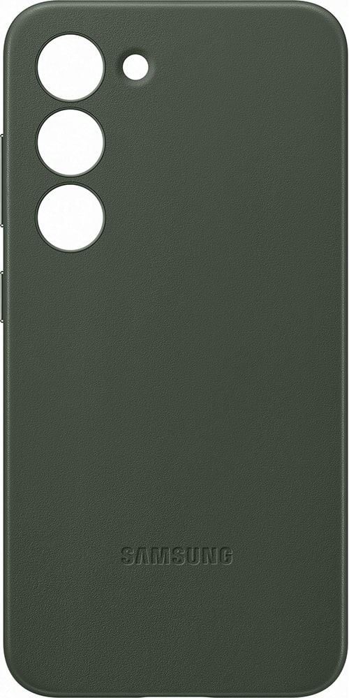 Coque en cuir pour Samsung Galaxy S23 5G Vert