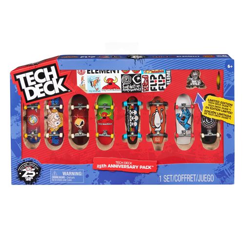 Coffret 8 Finger Skates Tech Deck 25e Anniversaire