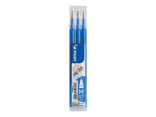 PILOT FRIXION BALL  SET 3 RECHARGES 0.7 BLEU CIEL