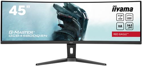 Ecran PC Iiyama GCB4580DQSN-B1 45 Incurvé DQHD Noir mat