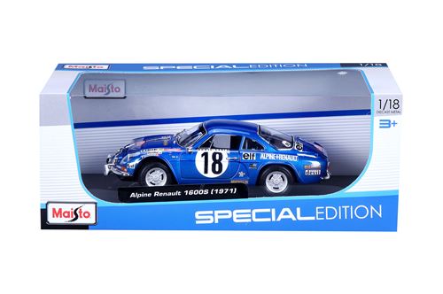 Voiture Bburago Maito Alpine Renault à l’échelle 1/18ème Bleu
