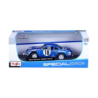 Voiture Bburago Maito Alpine Renault à l’échelle 1/18ème Bleu