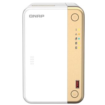 Serveur NAS Qnap TS-262-4G 2 baies 4 Go Blanc