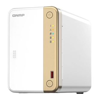 Serveur NAS Qnap TS-262-4G 2 baies 4 Go Blanc