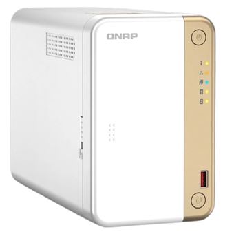 Serveur NAS Qnap TS-262-4G 2 baies 4 Go Blanc