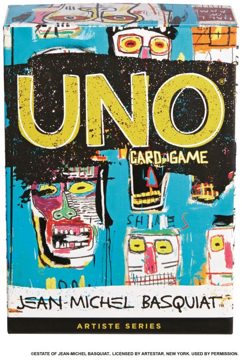 Jeu de cartes Mattel UNO Basquiat Artiste