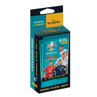Blister de 7 pochettes Panini Foot Trading Cards UEFA EURO 2020