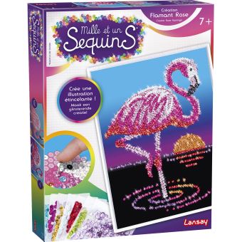 Jeu Créatif Lansay Mille et Un Sequins Flamant Rose