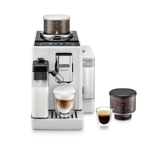 Delonghi Blanc Arctique Expresso Avec Broyeur Rivelia Feb4455.w 1450 W