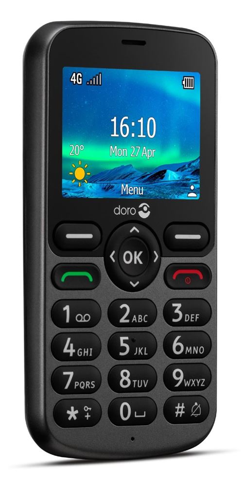 Téléphone portable seniors Doro 5860 2,4 Gris