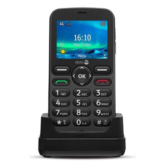 Téléphone portable seniors Doro 5860 2,4 Gris - Téléphone portable basique  - Achat & prix