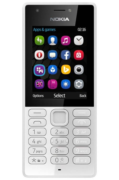Nokia 216 - Téléphone Portable Débloqué Gsm (Ecran 2,4 Pouces, Rom 32Go, Double Sim Appareil Photo 0,3Mp) Gris