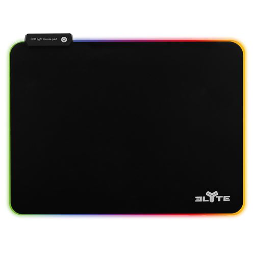 Tapis de souris Gaming rétroéclairé Elyte PY-200 Noir