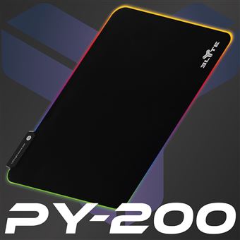 Tapis de souris Gaming rétroéclairé Elyte PY-200 Noir