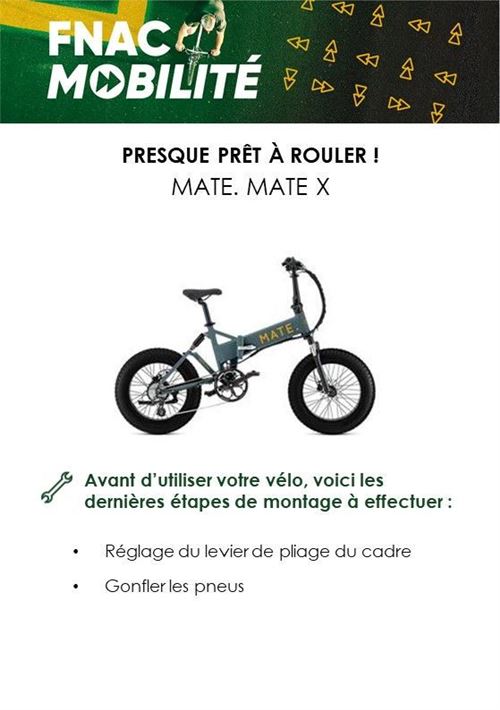Vélo électrique Mate. Mate X Subdued Noir - Vélo électrique