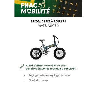 Vélo électrique Mate. Mate X Subdued Noir - Vélo électrique