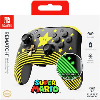 Manette sans fil Turtle Beach Rematch™ : Super Mario Star pour Nintendo Switch™, Nintendo Switch Lite et Nintendo Switch modèle OLED