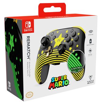 Manette sans fil Turtle Beach Rematch™ : Super Mario Star pour Nintendo Switch™, Nintendo Switch Lite et Nintendo Switch modèle OLED
