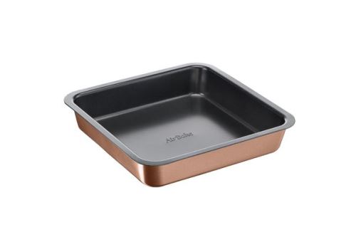 Moule à cake carré Tefal Airbake J2555214 23X23 cm Anti-adhésif Acier Marron