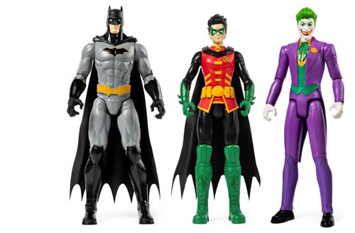 Pack 3 Figurines 30 CM Batman Robin Le Joker - Figurine pour enfant - Achat  & prix | fnac