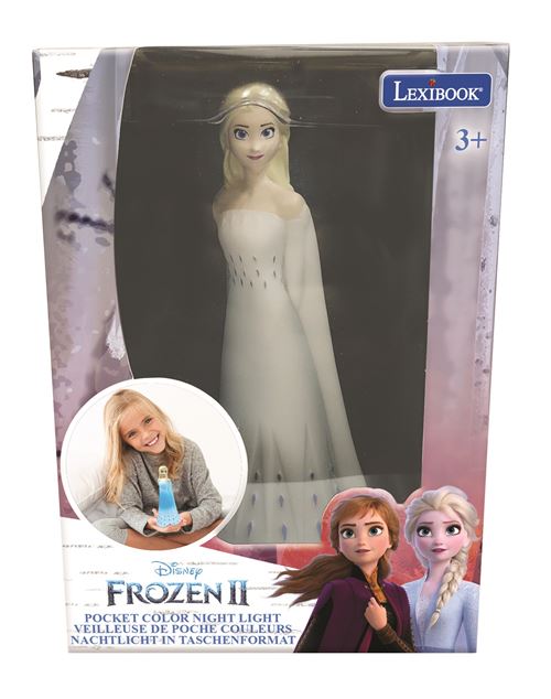 Jeu d'éveil Lexibook Veilleuse Elsa en 3D avec variation de couleurs La Reine des Neiges