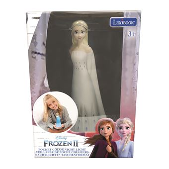 Jeu d'éveil Lexibook Veilleuse Elsa en 3D avec variation de couleurs La Reine des Neiges